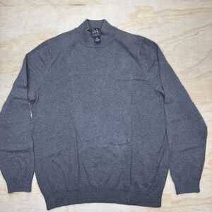 USED 2XL TALL Jos A. Bank Traveler Collection SLIM Pima Cotton Mock Neck Sweater